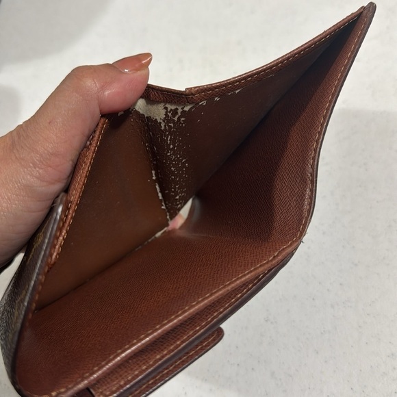 Louis Vuitton Trifold Monogram Brown Wallet Vintage Authentic - Picture 8 of 15